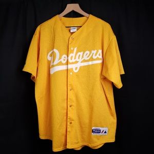 Vintag USA Majestic Dodgers Practice Jersey XL